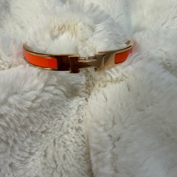 Orange and Gold Women's Bracelet - Picture 6 of 8